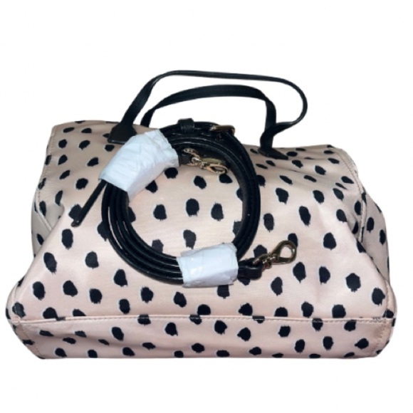 Kate Spade New York Loden Blake Avenue Flamingo Dot, Black/Pink Satchel NWOT - Picture 10 of 13